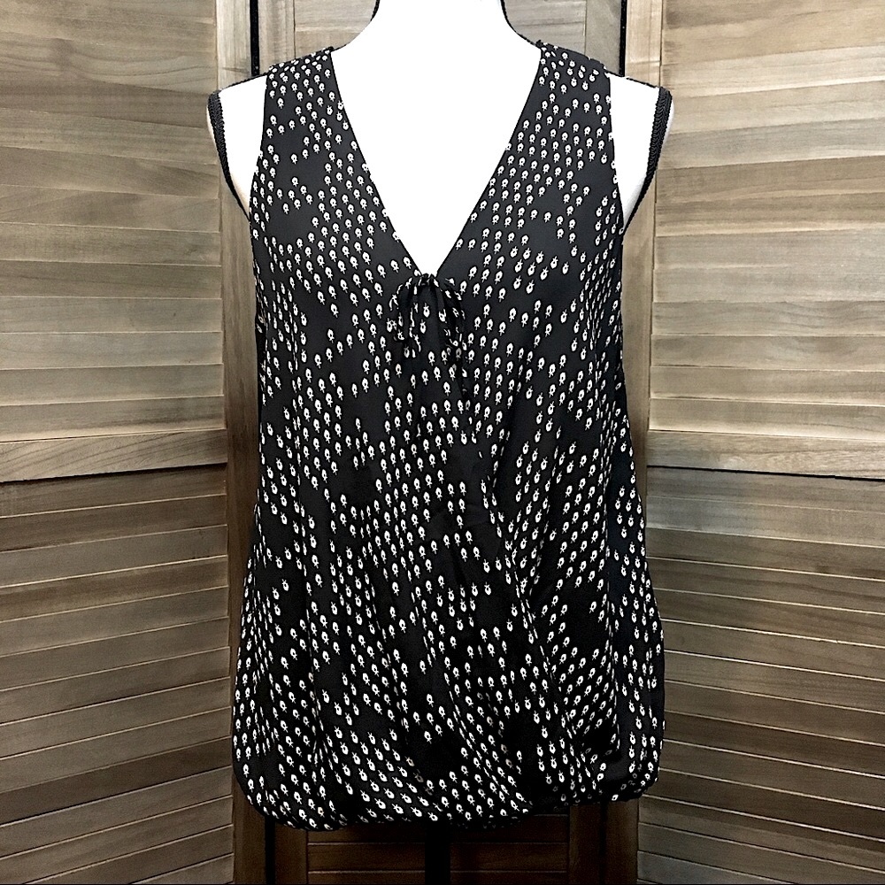 LUSH Sleeveless Wrap Front Top with High-Low Hem, Large